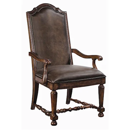 Leather Upholstered Arm Chair